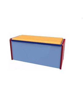 Детская дошкольная скамейка-БАНКЕТКА МЯГКАЯ С ЯЩИКОМ №15 860*330*370мм ДИР76, изображение 1